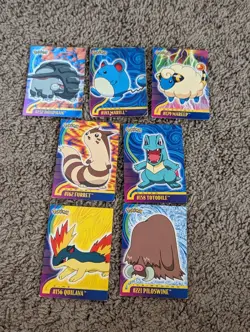 Pokemon Cards Topps 2001- Lot of 7- # 158 221 162 156 179 183 23- Johto Series - Image 1