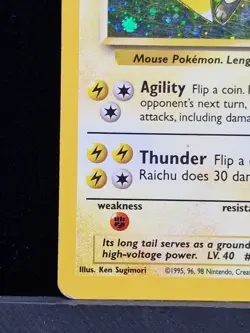Pokemon TCG Raichu Holo Card Base Set 2, 16/130 Rare Excellent Con LP - Image 5