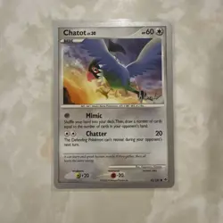Pokemon Card- Chatot 55/100 (Majestic Dawn, 2008)World Championship Non-Holo NM - Image 1