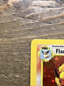 Flareon 3/64 Jungle English Holo Rare Pokemon Card 1999, No Symbol Error. NM - Image 4