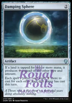 Damping Sphere 1x FOIL DOM MTG Dominaria Uncommon MINT artifact - Image 1