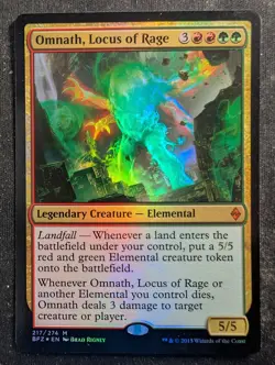 Omnath, Locus of Rage - Foil - Battle for Zendikar (Magic/MTG) - Image 1