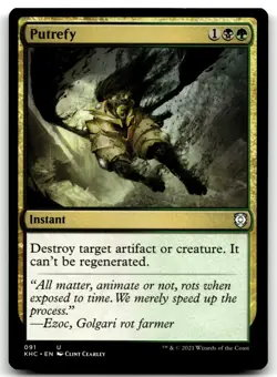 MTG Putrefy U Commander: Kaldheim 91 LP - Image 1