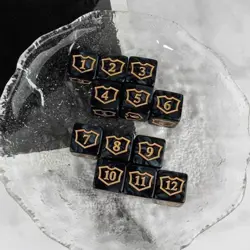 24 Resin Dice Counters - MTG, TCG, Life & Loyalty Tokens - Marble D6 Set - Image 3