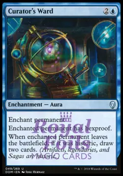 Curator's Ward 1x FOIL DOM MTG Dominaria Uncommon MINT blue - Image 1