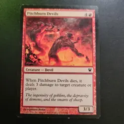 MTG Magic the Gathering Pitchburn Devils (156/300) Innistrad LP TCG CCG - Image 1