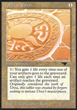 Tablet of Epityr - Medium Play MTG Antiquities - Image 1