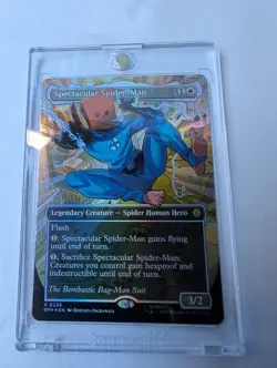 Spectacular Spider-man, MTG, Textured Foil, Borderless - Image 1