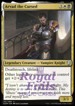 Arvad the Cursed 1x FOIL DOM MTG Dominaria Uncommon MINT white black - Image 1