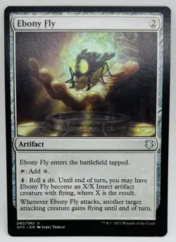 MTG Ebony Fly Commander: Adventures In The Forgotten Realms Regular - Image 1