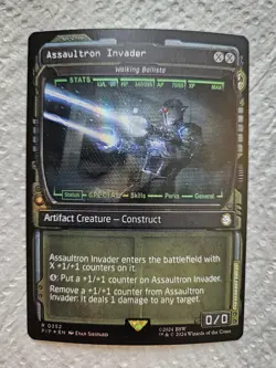 MTG Assaultron Invader Showcase Foil Fallout Walking Ballista - Image 1
