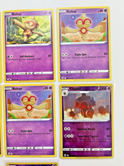 Pokemon TCG Lot Of 7 Baltoy Claydol Reverse Holo Common - Image 4