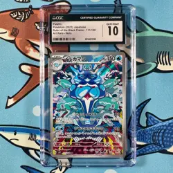 Palafin 111/108 Art Rare Holo CGC 10 - Pokemon Ruler of the Black Flame sv3 JP - Image 1