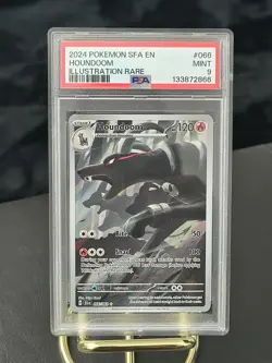 2024 POKEMON SFA EN-SHROUDED FABLE ILLUSTRATION RARE #066 HOUNDOOM PSA 9 - Image 3