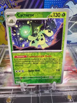 Cacturne 006/198 Reverse Holo Uncommon Pokemon TCG Scarlet & Violet Base Set - Image 1
