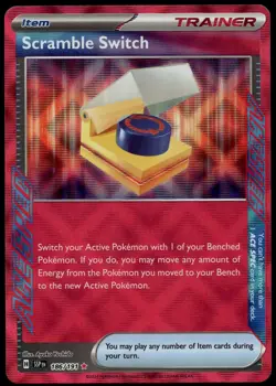 SCRAMBLE SWITCH 186/191 ACE SPEC RARE SURGING SPARKS POKEMON NEAR MINT - Image 2