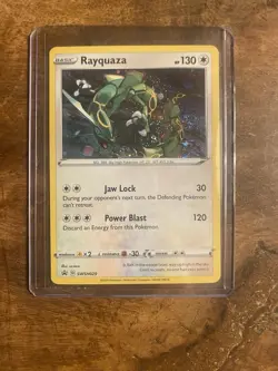 Pokemon TCG Rayquaza Holo Sword & Shield Crown Zenith Promo Card SWSH029 - Image 1