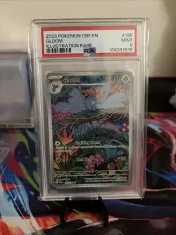 Pokemon Gloom 198/197 SV03: Obsidian Flames Holo PSA 9 Mint 2023 - Image 1