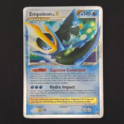 Pokemon TCG Card Empoleon LV.X DP11 Diamond and Pearl Black Star Promo Holo - MP - Image 1