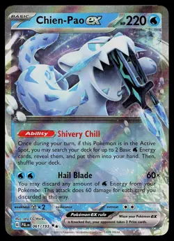 Pokemon Card - Chien-Pao ex Paldea Evolved 061/193 Holo - Image 1