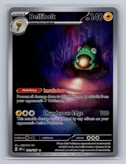 Pokemon Bellibolt 201/197 Illustration Rare Obsidian Flames Holo NM - Image 1