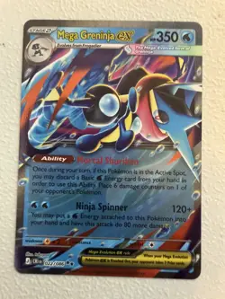 Pokemon TCG Mega Greninja EX 022/086 EN Holo - Image 1