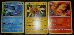 Pokemon TCG - SM143 Moltres - SM144Articuno - SM145 Zapdos Holo Set Promos - Image 1