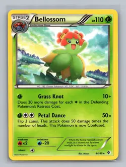 Bellossom 4/149 Rare Boundaries Crossed Pokemon Lightly Played - Image 1