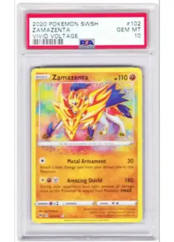 Zamazenta - Vivid Voltage (Amazing Rare) [VIV-102] English / Mint Pokemon PSA 10 - Image 1