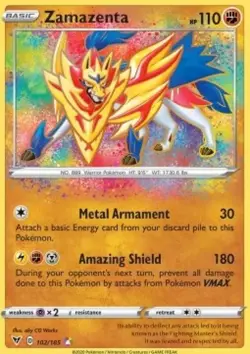 Zamazenta - Vivid Voltage (Amazing Rare) [VIV-102] English / Mint Pokemon PSA 10 - Image 2