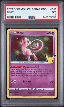 Mew - Pokemon Celebrations #11 PSA 7.0 - Image 1