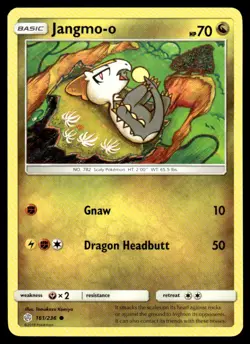 Jangmo-o 161/236 Common Cosmic Eclipse Pokemon Tomakazu Komiya NM - Image 1