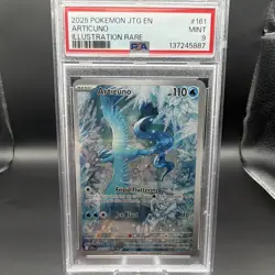 Pokemon TCG Articuno 2025 SV09 Journey Together 161/159 IR Holo PSA 9 - Image 1