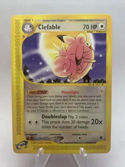 Clefable 41/165 - Non Holo - Expedition - EREADER - WOTC Pokemon Card- LP+ - Image 1
