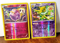 POKEMON HYPNO 51/122 & CLEFAIRY 81/122 REVERSE HOLOS BREAKPOINT TOMOKAZU KOMIYA - Image 1