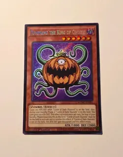 Yugioh Maze of Muertos MZMU-EN061 Pumpking the King of Ghosts Secret Rare NM - Image 1