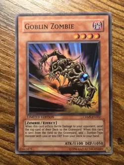 Goblin Zombie CRMS-ENSE2 Super Rare Yugioh Crimson Crisis Limited Edition NM - Image 1