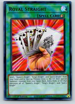 Royal Straight BLCR-EN002 Battles of Legend: Crystal Revenge Yu-Gi-Oh 1st Ed NM - Image 1
