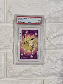 2017 POKEMON ALL STAR PLAYING CARDS PIKACHU JOKER PSA9 - Image 3