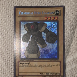 Konami Yu-Gi-Oh! TCG Elemental HERO Clayman Secret Rare Foil Limited EHC2-EN002 - Image 1