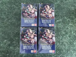 (4) ONE PIECE TCG Double Pack Set 9 The Azure Sea's Seven FACTORY SEALED NEW! - Image 2