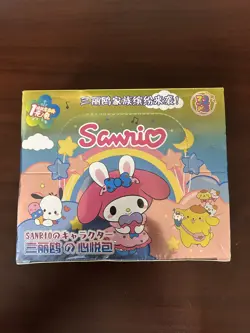 Hello Kitty Kuromi Sanrio Trading Cards Booster Box 32 Packs Anime Sealed -NIB - Image 1