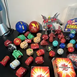 Bakugan Huge 100+ Piece Lot (2008-2011) Bakugan, Cards, Figures, Cases and Toys! - Image 2