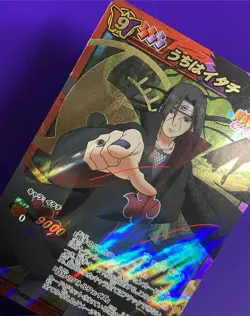 Naruto Miracle Battle Carddass Card CCG Itachi Uchiha Omega Rare #12 - Image 3