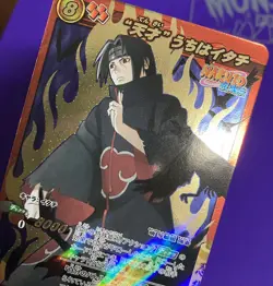 Naruto Miracle Battle Carddass Card CCG Itachi Uchiha Omega Rare #25 - Image 2