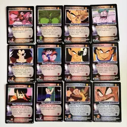 Dragon Ball Z Saiyan Saga Cards Partial Set, DBZ Score CCG - No UR or Foil Cards - Image 1