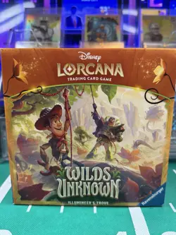 Ravensburger Disney Lorcana TCG Wilds of Unrulytown Trove Box 96 Cards - Image 1