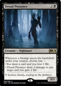 Dread Presence M20 #96 Rare Core Set 2020 Magic: The Gathering Near Mint - Image 1