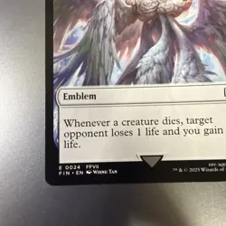 Emblem - Sephiroth, One-Winged Angel Robot Warrior Double-Sided Token FF NM - Image 5