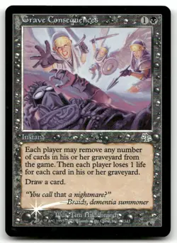 Grave Consequences #67 (Foil) (LP) Judgment JUD Magic MTG - Image 1